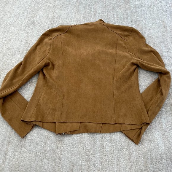Blank NYC Moto Suede Jacket S Tan - Picture 4 of 8
